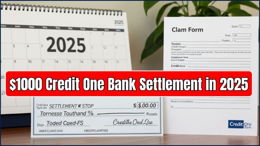 $1000 Credit One Bank Settlement in 2025 – Claim Form & Deadline Details Inside 1 $1000 Credit One Bank Settlement in 2025