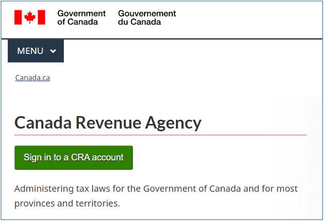 CRA My Account
