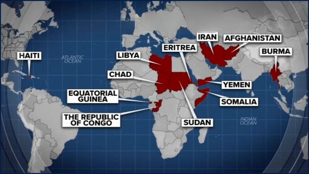 Trump Travel Ban 2025: See the 12 Countries Just Blocked by the U.S. 2 Countries Fully Banned