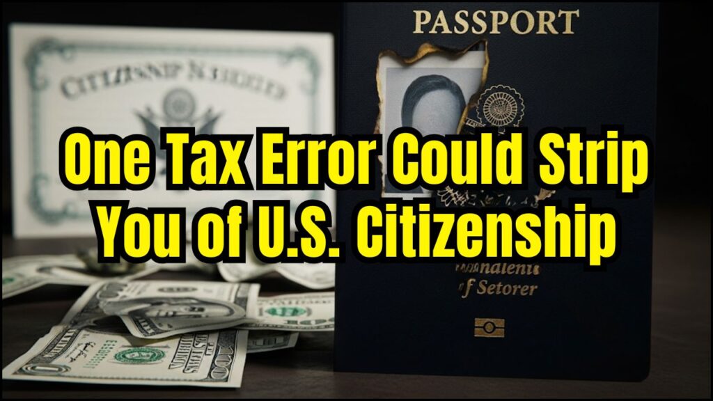 One Tax Error Could Strip You of U.S. Citizenship