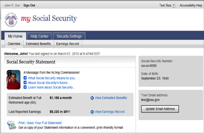 $500 Monthly Boost for SSI & SSDI in June 2025 – Check If You’re Eligible for the Extra Pay! 3 Social Security online account dashboard