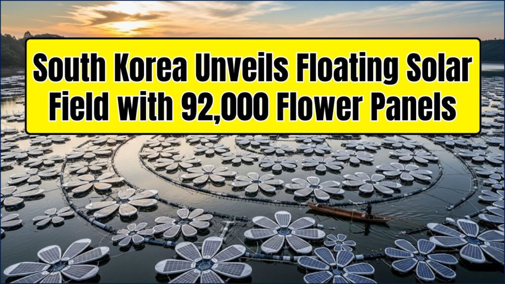 South Korea Unveils Floating Solar Field with 92,000 Flower Panels