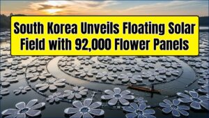 South Korea Unveils Floating Solar Field with 92,000 Flower Panels