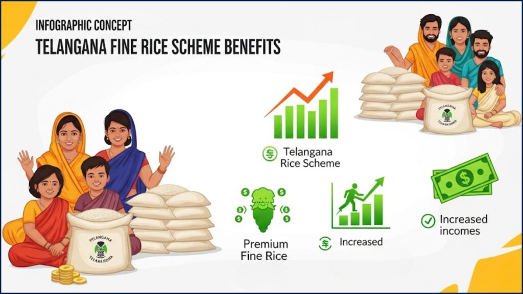Telangana Fine Rice Scheme Benefits