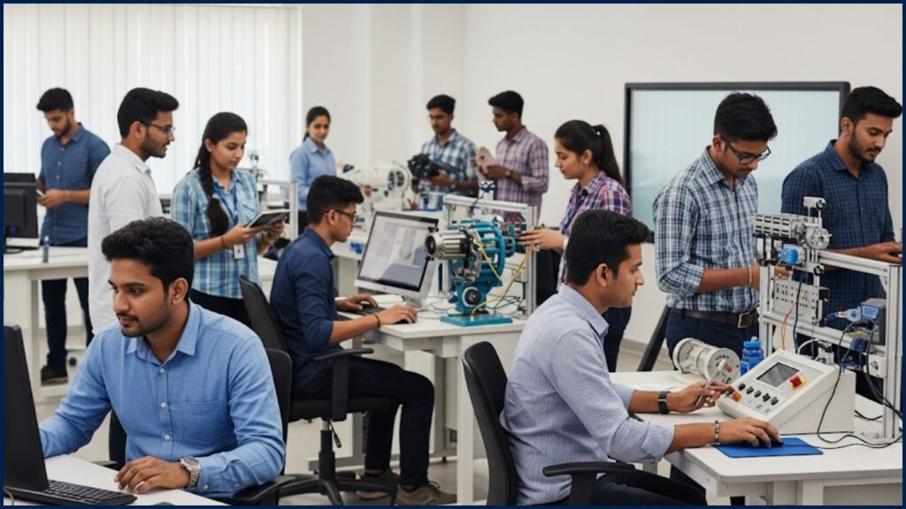 PM Udaan Yojana 2025: Unlock Free Training & Jobs—Register Online in Minutes 3 Youth undergoing aviation training under PM Udaan Yojana