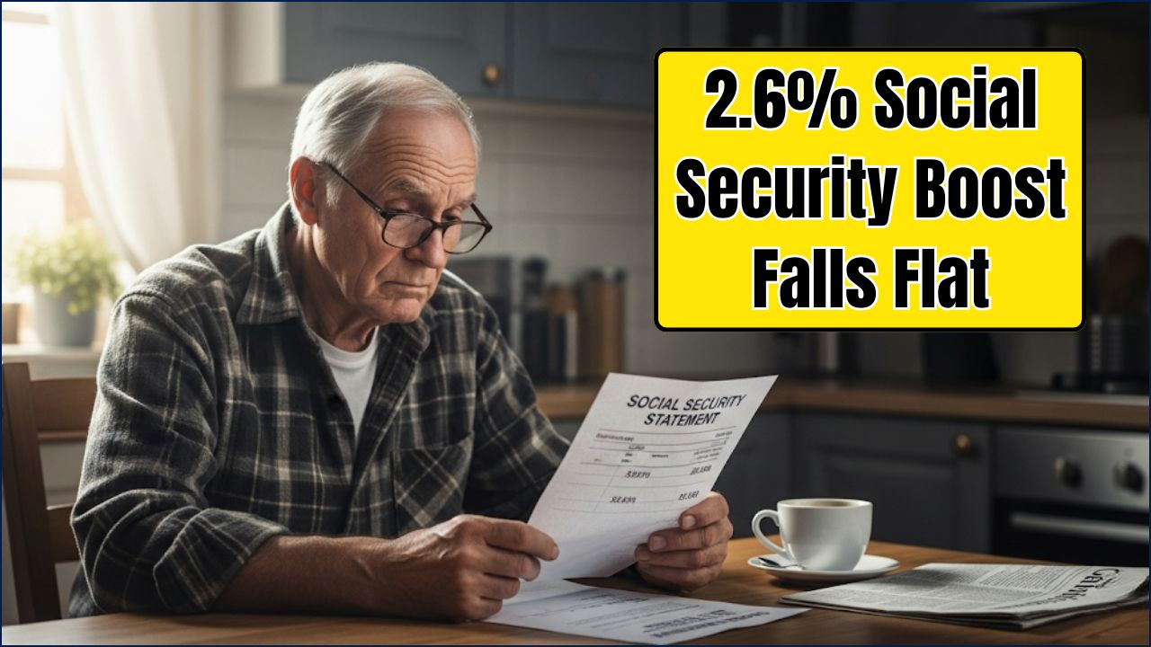 2.6% Social Security Boost Falls Flat