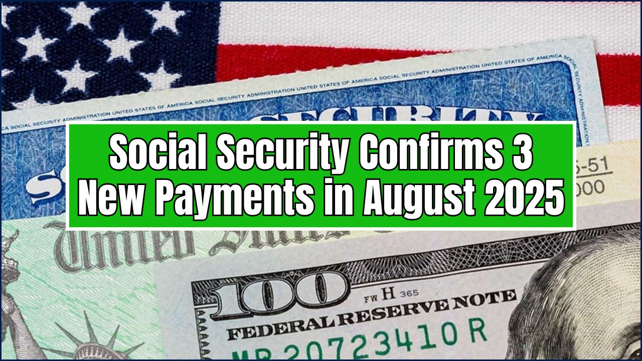 Social Security Confirms 3 New Payments in August 2025